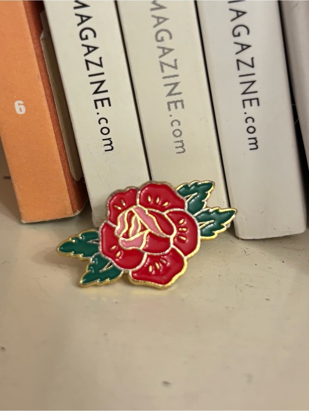 🌟 4 for $20 Red Rose Enamel Pin